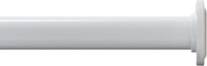 Ivilon Tension Curtain Rod - Spring Tension Rod for Windows or Shower, 36 to 54 Inch. White