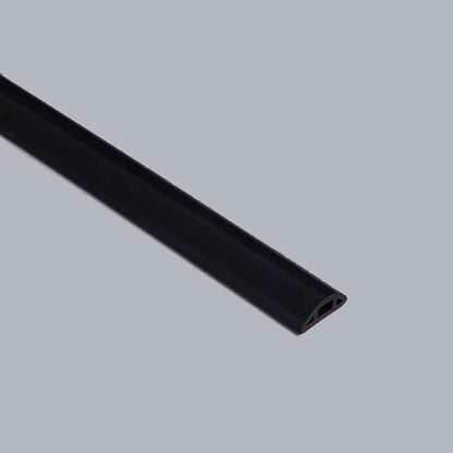 Bathroom Foldable Block water Stopper sealing strip shower threshold dam Self-adhesive silicone shower barrier (96 Inch-BK)