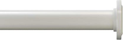 Ivilon Tension Curtain Rod - Spring Tension Rod for Windows or Shower, 36 to 54 Inch. Ivory