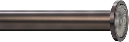 Ivilon Tension Curtain Rod - Spring Tension Rod for Windows or Shower, 36 to 54 Inch. Oil Rubbed Bronze ORB