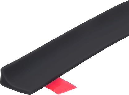 uxcell 118 Inch Collapsible Shower Barrier Stopper Water Splash Guard Blocker 118"Lx0.8"Wx0.5"H for Bathroom Kitchen Wet and Dry Separation, Black
