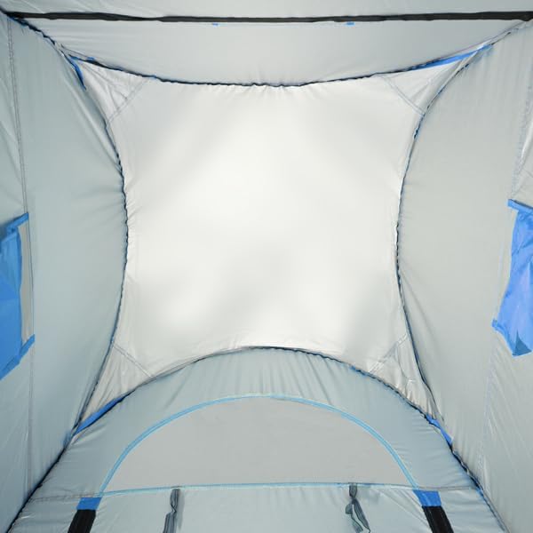 4x4ft Pop Up Privacy Shower Tent with Top Window, 3.6lbs Liightweight Dressing Room, Portable Toilet Stall with Carry Bag for Camping, Beach, Outdoors (Green)