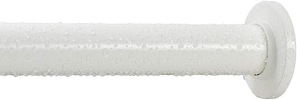 Ivilon Tension Curtain Rod - Spring Tension Rod for Windows or Shower, 54 to 90 Inch. Ivory