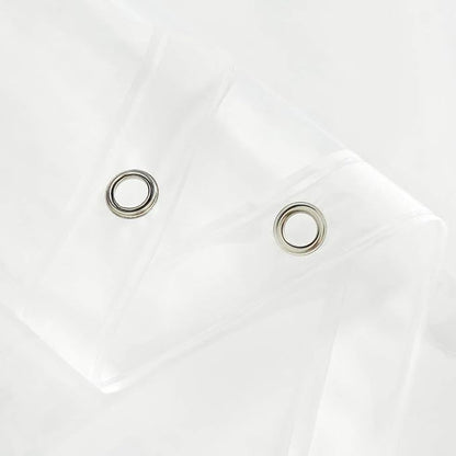 EurCross Clear Shower Curtain Liner 60 x 72, PVC-Free Waterproof PEVA Small Bathroom Shower Curtain Liner with 5 Magnets,10 Metal Holes