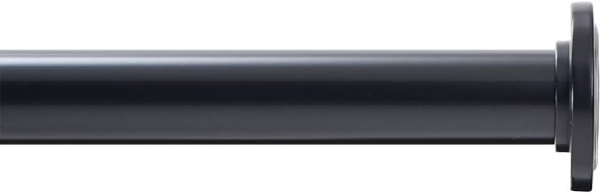 Ivilon Tension Curtain Rod - Spring Tension Rod for Windows or Shower, 54 to 90 Inch. Black