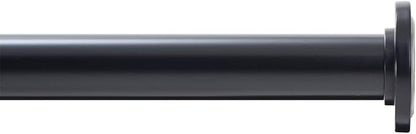 Ivilon Tension Curtain Rod - Spring Tension Rod for Windows or Shower, 54 to 90 Inch. Black
