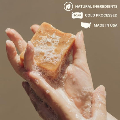 Natural Fruity Variety Bar Soap - Gentle Cleansing for Sensitive Skin, Fruity - 10 Pack