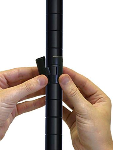 Omega 21" Deep x 36" Wide x 86" High 3 Tier Black Starter Shelving Unit