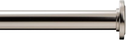 Ivilon Tension Curtain Rod - Spring Tension Rod for Windows or Shower, 54 to 90 Inch. Satin Nickel