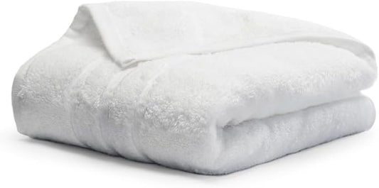 Cariloha Hand Towel | White | 16"x24" | Turkish Cotton & Viscose Material Blend | Extra Smooth, Odor Resistant and Highly Absorbent