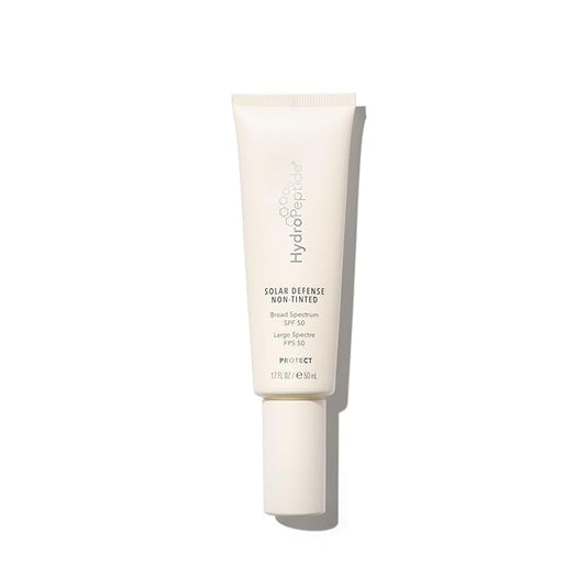 HydroPeptide Solar Defense Face Sunscreen, SPF 50 Broad Spectrum, Non-Tinted, Moisturizer & Antioxidant Rich, 1.7 Ounce