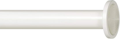 Ivilon Tension Curtain Rod - Spring Tension Rod for Windows or Shower, 24 to 36 Inch. Ivory