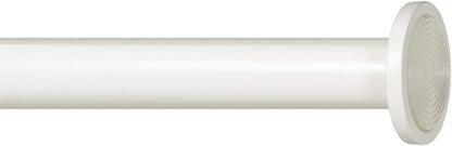 Ivilon Tension Curtain Rod - Spring Tension Rod for Windows or Shower, 36 to 54 Inch. Ivory