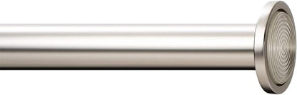 Ivilon Tension Curtain Rod - Spring Tension Rod for Windows or Shower, 54 to 90 Inch. Satin Nickel