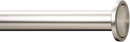Ivilon Tension Curtain Rod - Spring Tension Rod for Windows or Shower, 36 to 54 Inch. Satin Nickel
