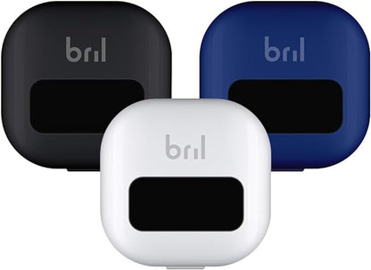 Bril UV-C Toothbrush Sanitizer, Portable Cleaner, Travel Cover, Magnetic Holder, and Rechargeable Case for Any Size Toothbrush, Multi-Pack