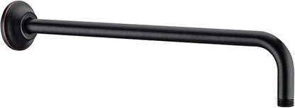 BESTILL 16 Inch L-Shaped Shower Head Extension Arm, Shower Arm and Flange Included, Oil Rubbed Bronze
