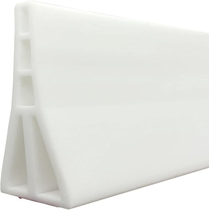 3.5" High Collapsible Shower Threshold Water Dam 67"Shower Water Splash Guard Shower Threshold Barrier Water Stopper To Keep Water In Shower Dry And Wet Bathroom