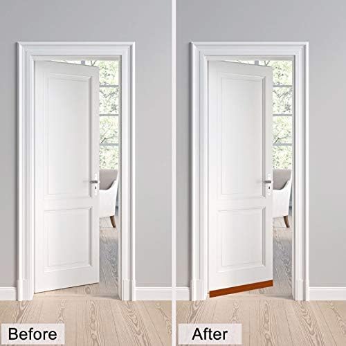 TORRAMI Silicone Door Sweep Draft Stopper 2 inch Width 20 Feet Length,Seal Insulation for Door Under Bottom, Gap, Side, Glass Shower Door, Sliding Door,Grey