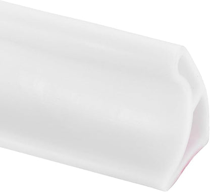 uxcell Shower Water Barrier, 78" TPE Splash Guard Shower Water Stopper Retention System for Bathtub Sink Washing Machine Dry and Wet Separation, 1.18"W x 1.77"H, White