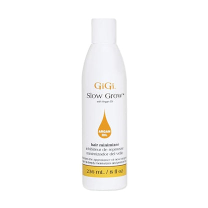 GiGi Post Waxing Treatment, Slow Grow Hair Inhibitor Lotion with Argan Oil, Hair Growth Minimizer for Men and Women, 8 oz, 1 Pack