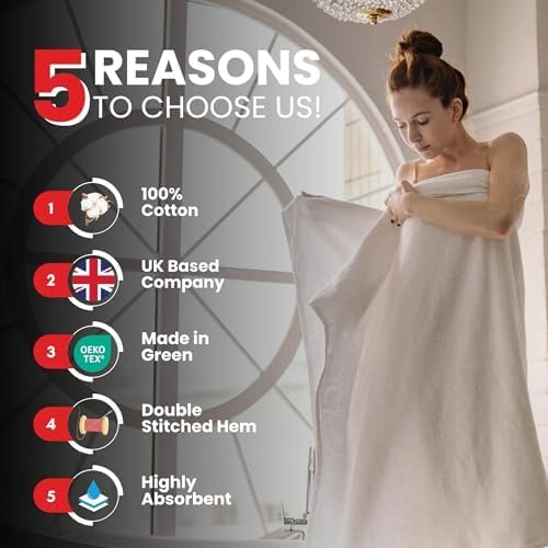 Infinitee Xclusives– Luxury Bath Sheets Towels – 2 Pack 600 GSM (35X70 Inches)– 100% Ring Spun Cotton Large Bath Towels for Bathroom (Vivid Green, Bath Sheet Pack of 2)