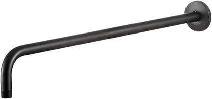 OFFO Shower Arm with Flange, 24 in Oil Rubbed Bronze Wall Mount Replacement Angle Shower Head Arm Wall-Mounted For Fixed Shower Head & Handheld Showerhead