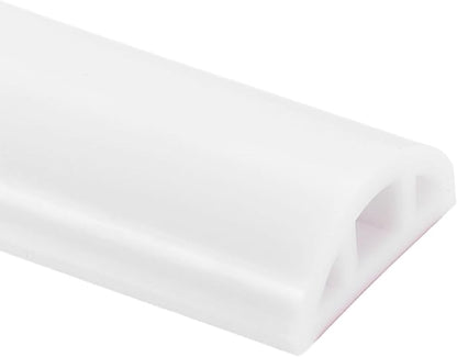 uxcell Shower Water Barrier, 39" Silicone Splash Guard Shower Water Stopper Retention System for Bathtub Sink Washing Machine Dry and Wet Separation, 1.18"W x 0.47"H, White