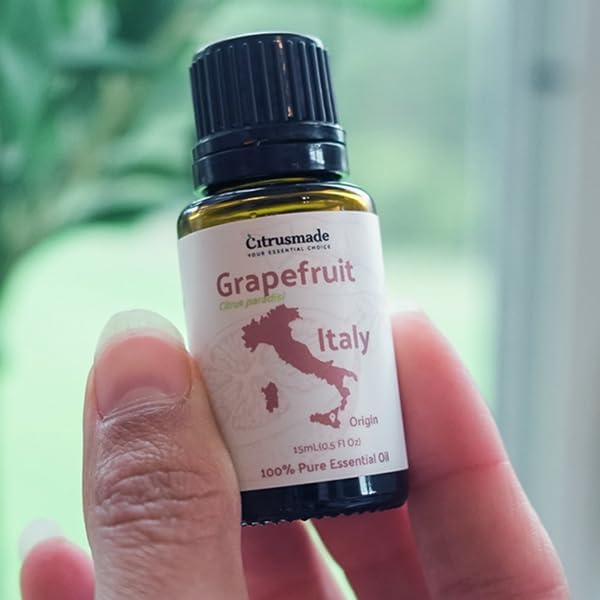 Grapefruit Essential Oil - Direct from Citrusmade in Sicily - Natural Aceite de Pomelo for Skin and Energy - Aromatherapy | 100% Pure Therapeutic Grade (22lbs)