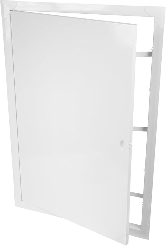 16" x 24" White Metal Access Panel. Service Shaft Door Panel. Plumbing, Electricity, Heating, Alarm Wall Access Panel for Drywall. Bathroom Services Access Hole Cover.