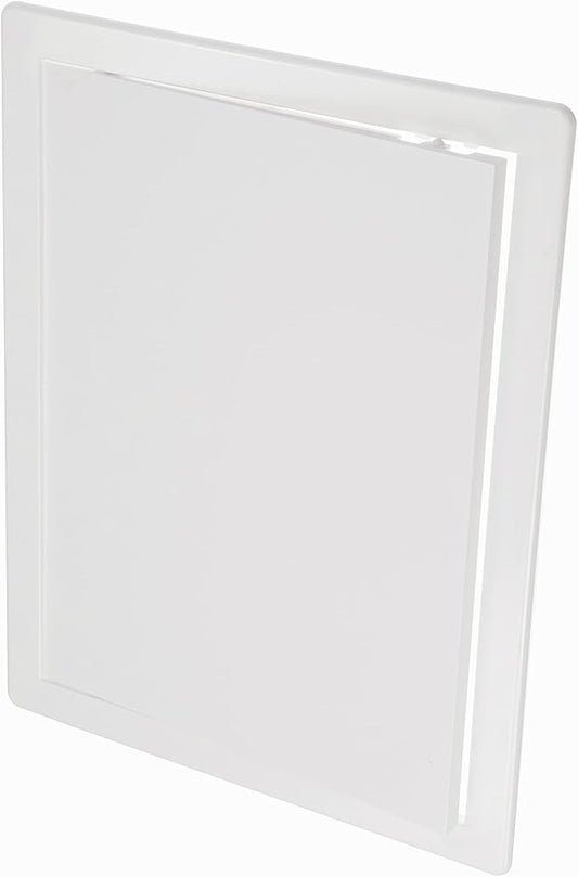 10" x 13" White Plastic Access Panel. Service Shaft Door Panel. Plumbing, Electricity, Heating, Alarm Wall Access Panel for Drywall. Bathroom Services Access Hole Cover.