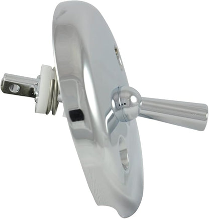 DANCO Bath Tub Overflow Plate with Trip Lever, Chrome, 1-Pack (80991), 2 Inches