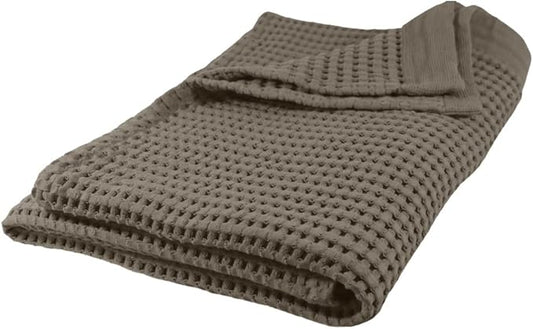 GILDEN TREE Waffle Bath Sheet Quick Dry Towel, Thin Luxury Bath Towels, Bath Sheets 40x80 Large Bath Towels, Modern Style (Stone)