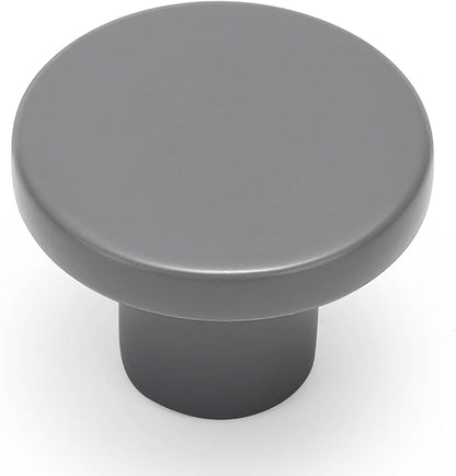 Ravinte 5 Pack Cabinet Knobs Grey Kitchen Cabinet Knobs Round Dresser Drawer Pulls Closet Door Pulls 1-1/5 Inch