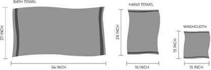 Veteran Textile LLC, Luxury Hotel & Spa, Turkish Cotton Dark Green Towels Bathroom Sets | 6 Pieces Fairfield Green Bath Towels | Soft and Absorbent Green Towel Set for Your Bathroom