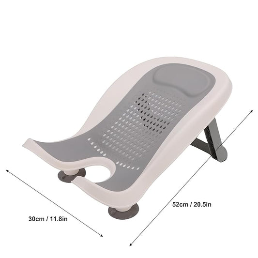 Fafeicy Baby Bath Tub Infant Bath Basin, Newborn Washing Tub with Strong Suction Cups Soft Mesh & Drainage Holes for Secure Comfortable Bathing 0-24 Months