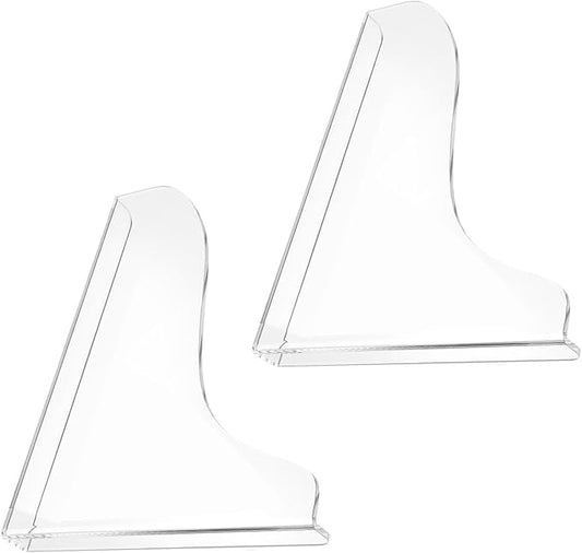 2 Pack Clear Acrylic Shower Splash Guard for Bathtub Corner Water Barrier Adhesive Tub Edge Protector