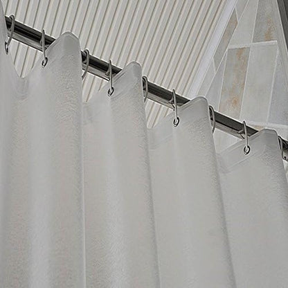 AooHome 72x72 Shower Curtain Liner - 8G Eva Heavy Duty Frosted Bathroom Plastic Shower Liner with Rustproof Metal Grommets and 5 Bottom Magnets, Thickness, Water Repellent, Semi-Transparent