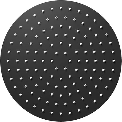 VBFF-Shower Head,rain shower head, 8 inch- Round Shower Head, 1.8 GPM Flow Rate, rainfall showerhead,VBFF11 (Matte Black)