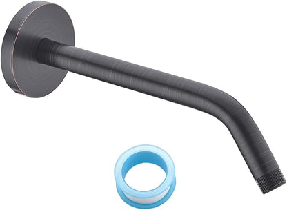 Shower Arm with Flange, Made of 304 Stainless Steel Shower Extension Extender Pipe, Wall-Mounted for Fixed Bathroom Showerhead, Never Rust 10 Inch Oil Rubbed Bronze,SW-RD91018-10-ORB.