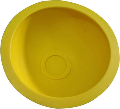 Coralpearl Drain Plunger, Small Hand Force Plumber Helper, Little 4 inch Cup Clog Remover, Tiny Rubber Unclogger in 9" Short Handle for Kitchen Sink, Bathroom Toilet, Shower Bath Tub (Blue + Yellow)