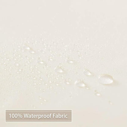 CAROMIO Hotel Quality 100% Waterproof Fabric Shower Curtain Liner with Magnets for Bathroom, 72x72 Inch, Ivory