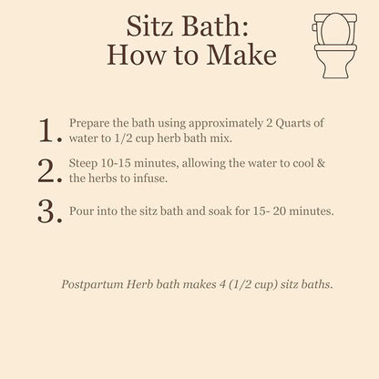 Birth Song Botanicals Postpartum Herb Bath 3PK