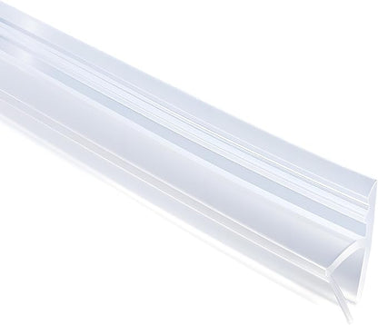 Shower Door Side Seal Strip,39 Inch H-Type Frameless Shower Door Seal, H-Type Shower Door Sweep for 15/32"(12mm) Thick Glass