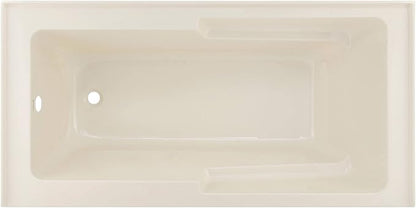 Voltaire 60" X 30" Left-Hand Drain Alcove Bathtub with Apron in Bisque