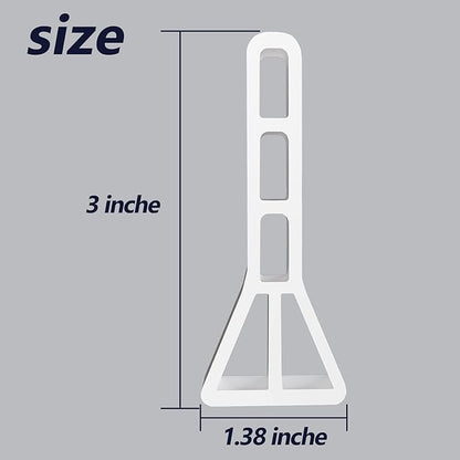 3" High Shower Threshold Water Dam 74 IN Collapsible Shower Water Splash Guard for Curbless Shower Threshold Barrier Water Stopper for Wet and Dry Separation Bathroom and Kitchen (White)