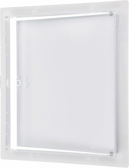 10" x 12" White Metal Access Door. Shaft Access Panel for Plumbing, Electricity, Heating, Alarm.