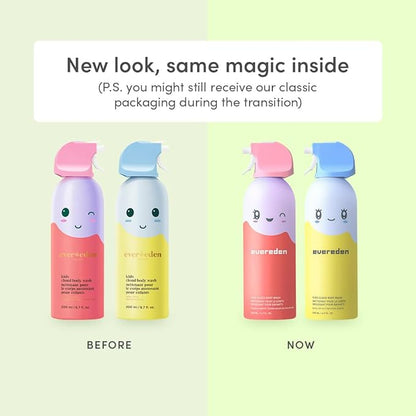 Evereden Kids Foam Soap, Cloud Body Wash (6.7 fl. oz., Coconut Splash): Spray, Shape & Splash: The Fun, Fluffy Foam That Makes Bath Time Playtime, Hydrating Foaming Bath Soap for Sensitive Skin