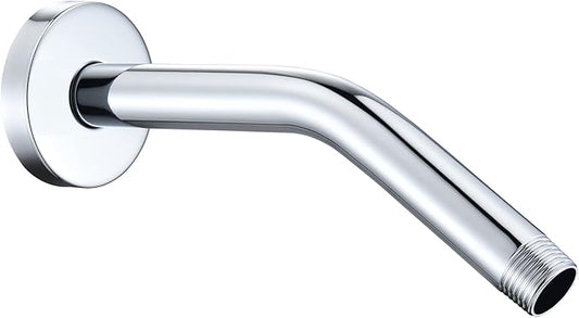 123815 Replacement For Moen 8 Inches Anti-leakage Ceiling Wall Mounted Bend Accessories-Basic Shower Arm and Flanged,Made of Solid Brass,Chrome