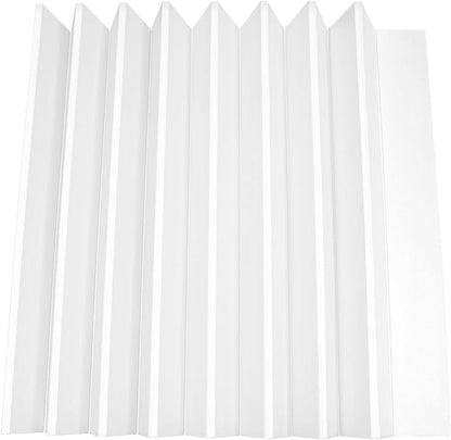 Bathtub Cover 70.8" x 31.5" Folding PVC Bathtub Cover Adjustable Anti-dust Shutter Bath Lid Insulation Bathtub Tray for Most Tubs in Home, Bathroom, Spa (White)